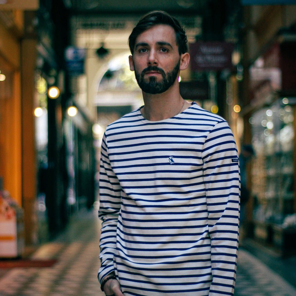 Original Breton Shirt men – Ecru – Made in Portugal