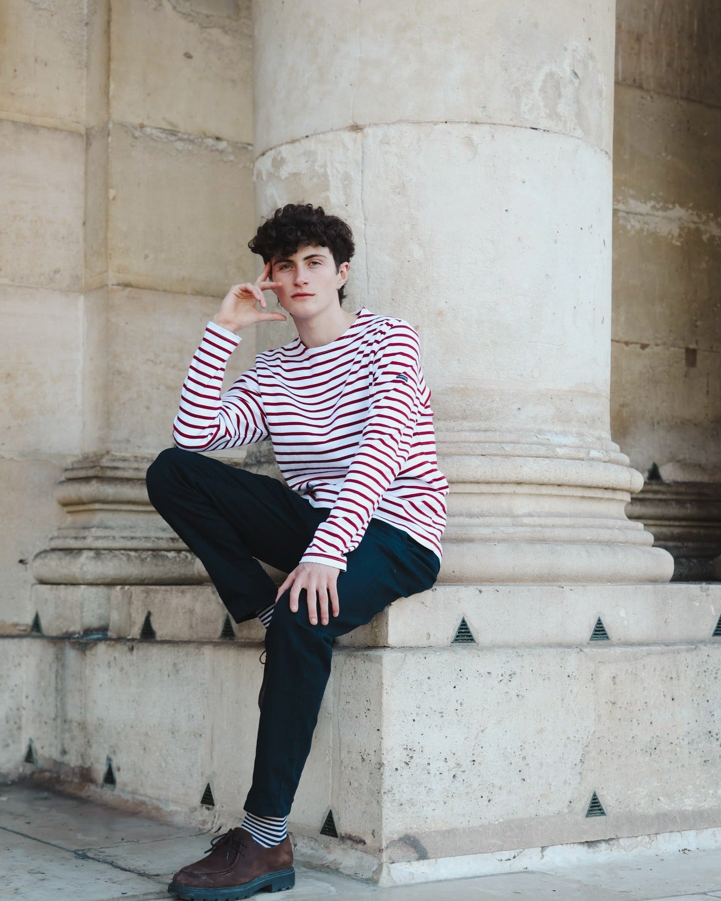 Marinière Originale - Homme Rouge - Gauvain ParisGV-PR-H-R-1