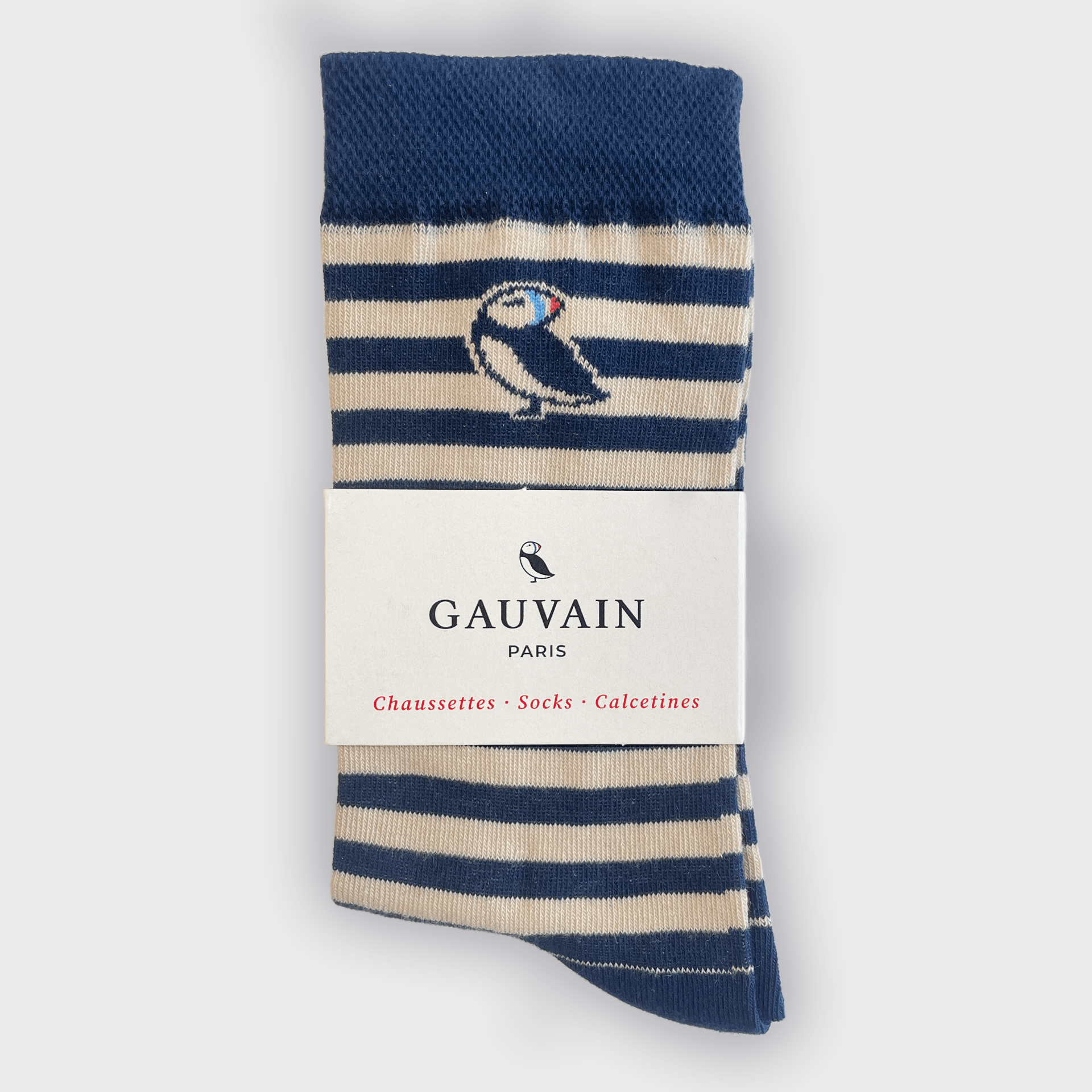 Chaussettes rayées 100 % coton - Gauvain Paris