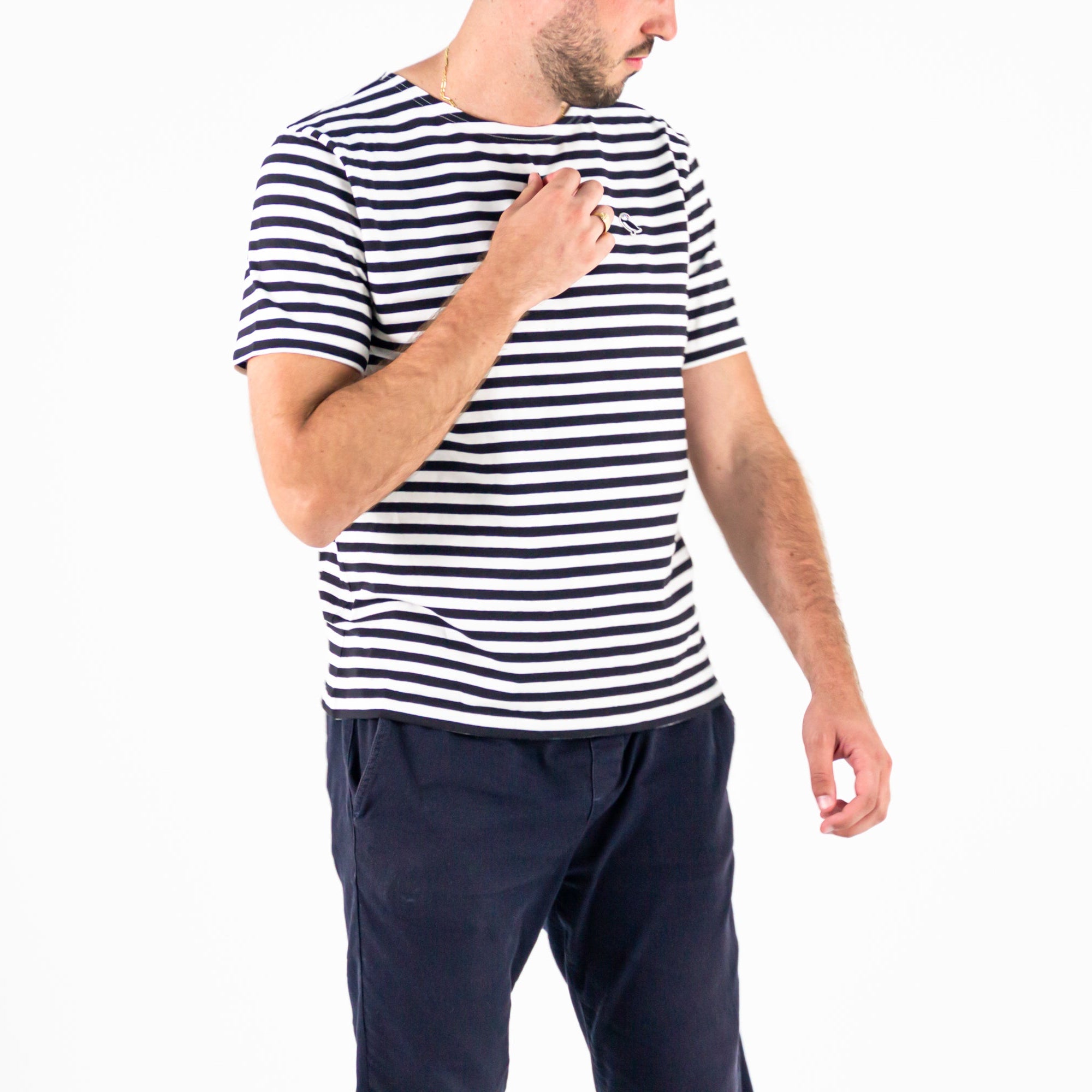 La Marinière 1858 Manche Courte - Homme Ecru - Gauvain ParisGV - FR - HC - M - 1