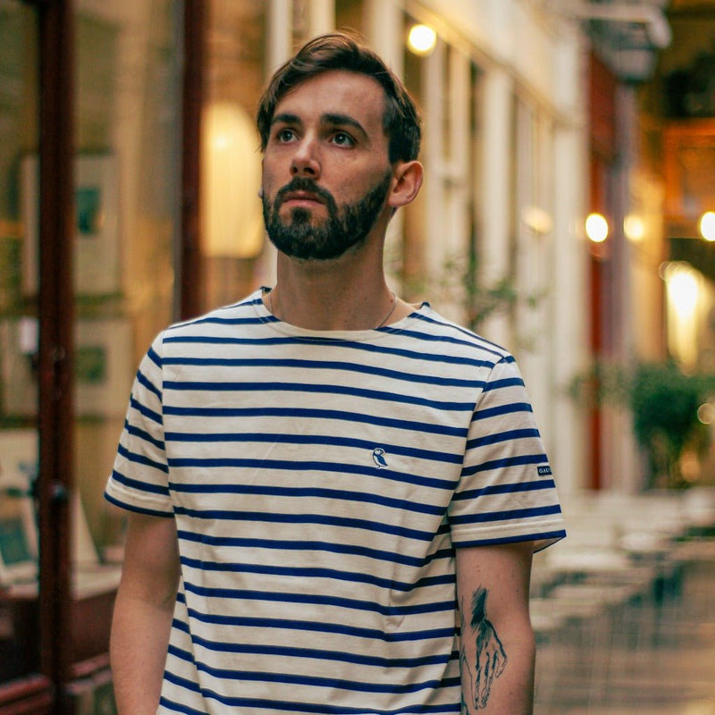 Original Breton Shirt short sleeve - Men Ecru