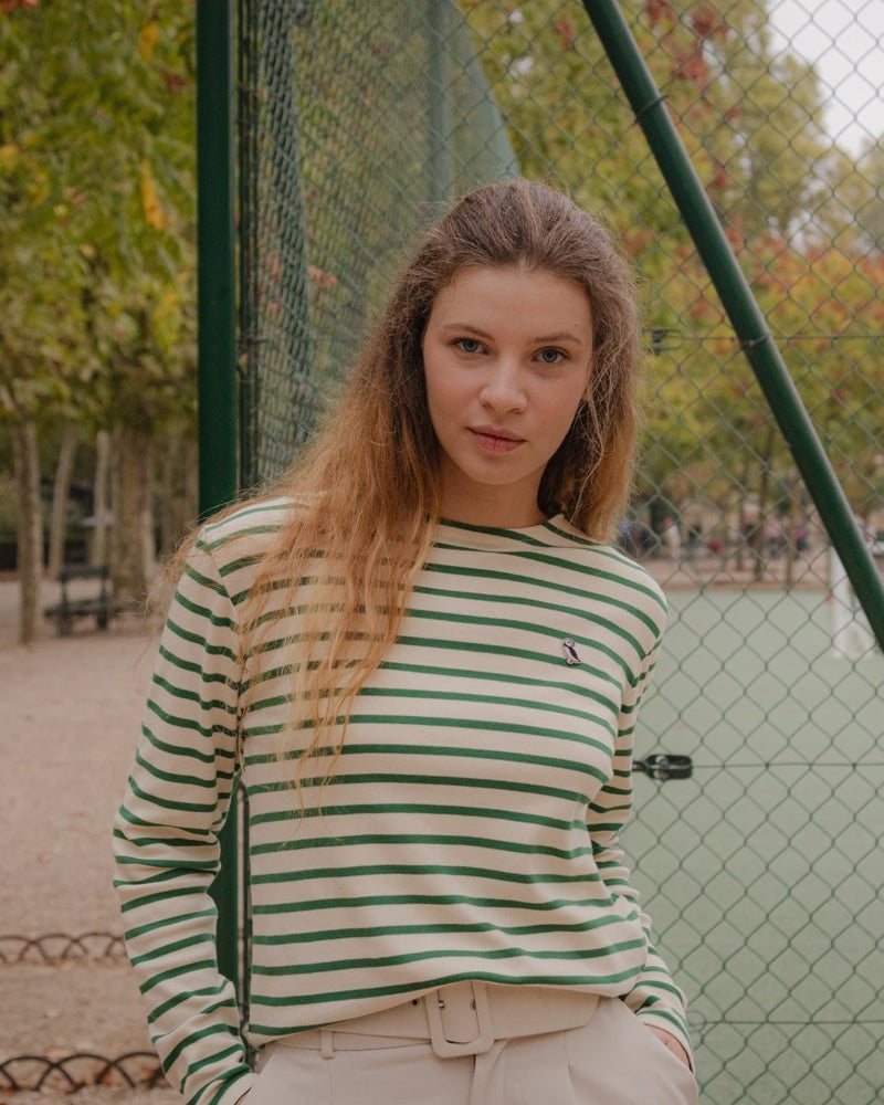 Marinière Originale - Femme Vert - Gauvain Paris